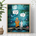 Personalized Dog Memorial Poster - Up to 5 Pets - Best Gift For Dog Lover - I Still Talk To You