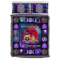 Personalized Witch Quilt Bed Sets - Up to 6 Cats/Dogs - Halloween Gift Idea For Cat/Dog Lovers - Witch By Nature Bitch By Choice