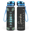 Custom Personalized Moon Phase Wicca Water Tracker Bottle