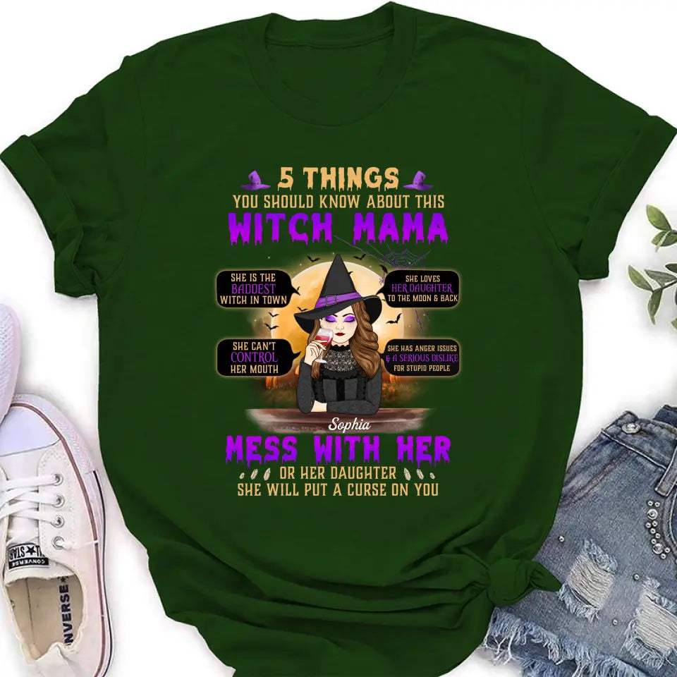 Personalized Witch Mom Shirt/Hoodie - Best Gift Idea For Halloween/Mom - 5 Things You Should Know About This Witch Mama