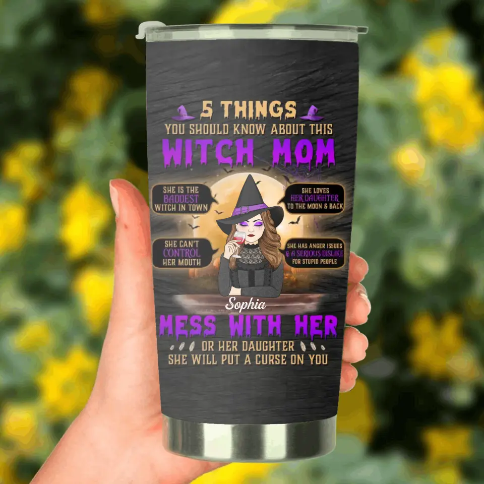 Personalized Witch Mom Tumbler - Best Gift Idea For Halloween/Mom - 5 Things You Should Know About This Witch Mom