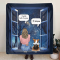 Personalized Memorial Pet Quilt/Fleece Throw Blanket - Up to 4 Dogs/Cats/Rabbits - Memorial Gift Idea for Dog/Cat/Rabbit Owners