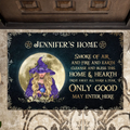 Personalized Witch Doormat - Halloween Gift Idea For Friend/Wiccan Decor/Pagan Decor - Only Good May Enter Here