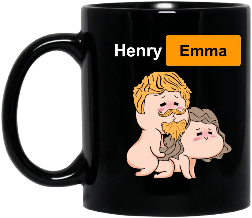 Custom Personalized Couple Coffee Mug - Best Gift Idea For Husband/ Wife/ Birthday/ Anniversary