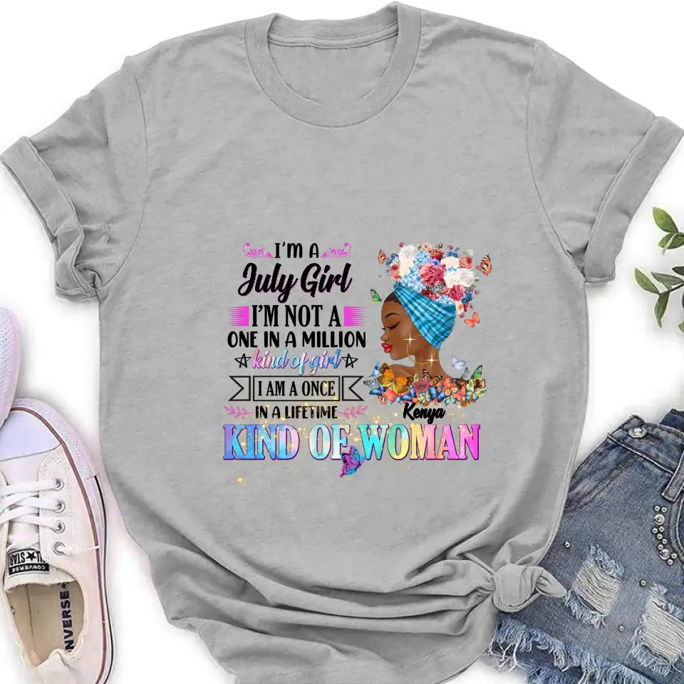 Personalized Birthday Girl Shirt/Hoodie - Gift Idea For Birthday - I'm A October Girl I'm Not A One In A Million Kind Of Girl