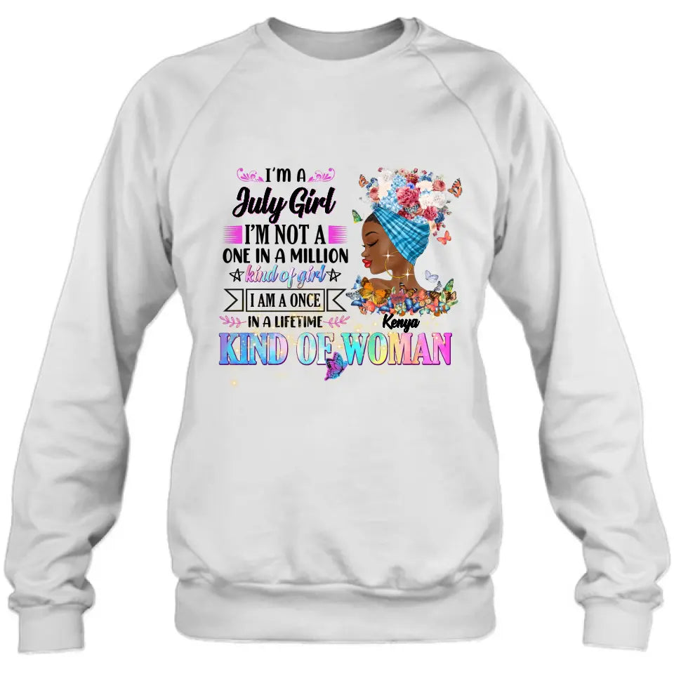 Personalized Birthday Girl Shirt/Hoodie - Gift Idea For Birthday - I'm A October Girl I'm Not A One In A Million Kind Of Girl