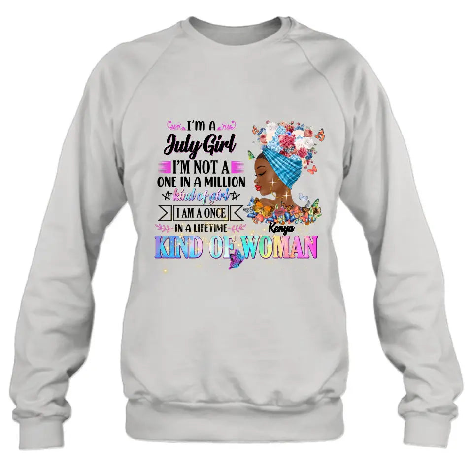 Personalized Birthday Girl Shirt/Hoodie - Gift Idea For Birthday - I'm A October Girl I'm Not A One In A Million Kind Of Girl