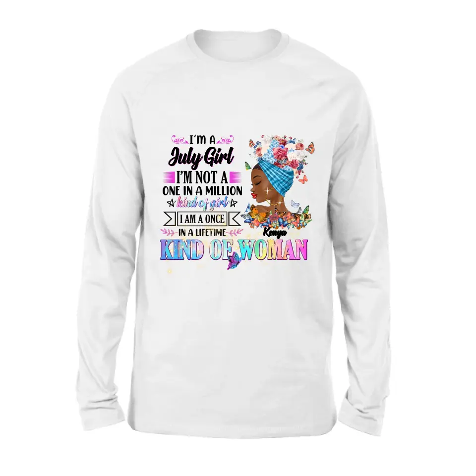 Personalized Birthday Girl Shirt/Hoodie - Gift Idea For Birthday - I'm A October Girl I'm Not A One In A Million Kind Of Girl