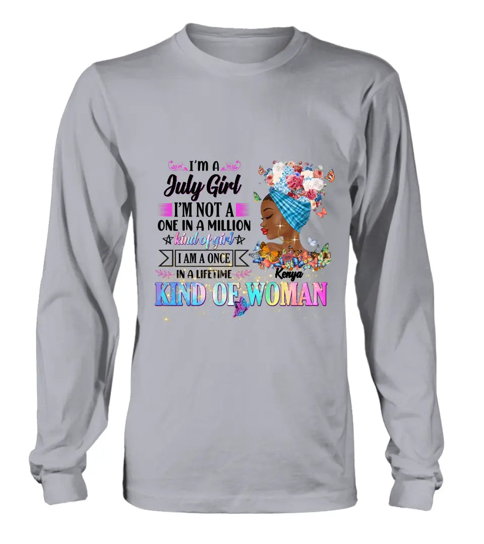 Personalized Birthday Girl Shirt/Hoodie - Gift Idea For Birthday - I'm A October Girl I'm Not A One In A Million Kind Of Girl