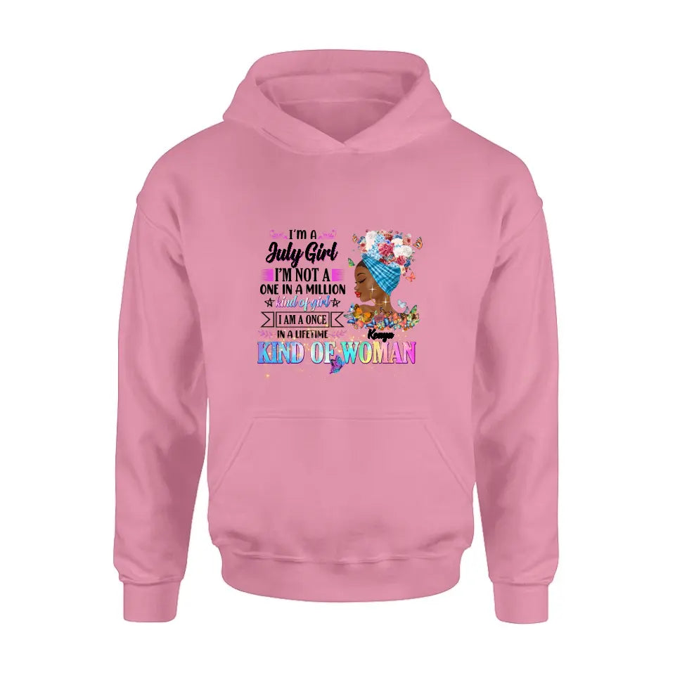 Personalized Birthday Girl Shirt/Hoodie - Gift Idea For Birthday - I'm A October Girl I'm Not A One In A Million Kind Of Girl