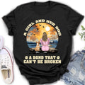 Personalized Dog Mom Shirt/Hoodie - Gift Idea for Dog Lover - Up to 4 Dogs -  A Girl And Her Dog A Bond That Can't Be Broken