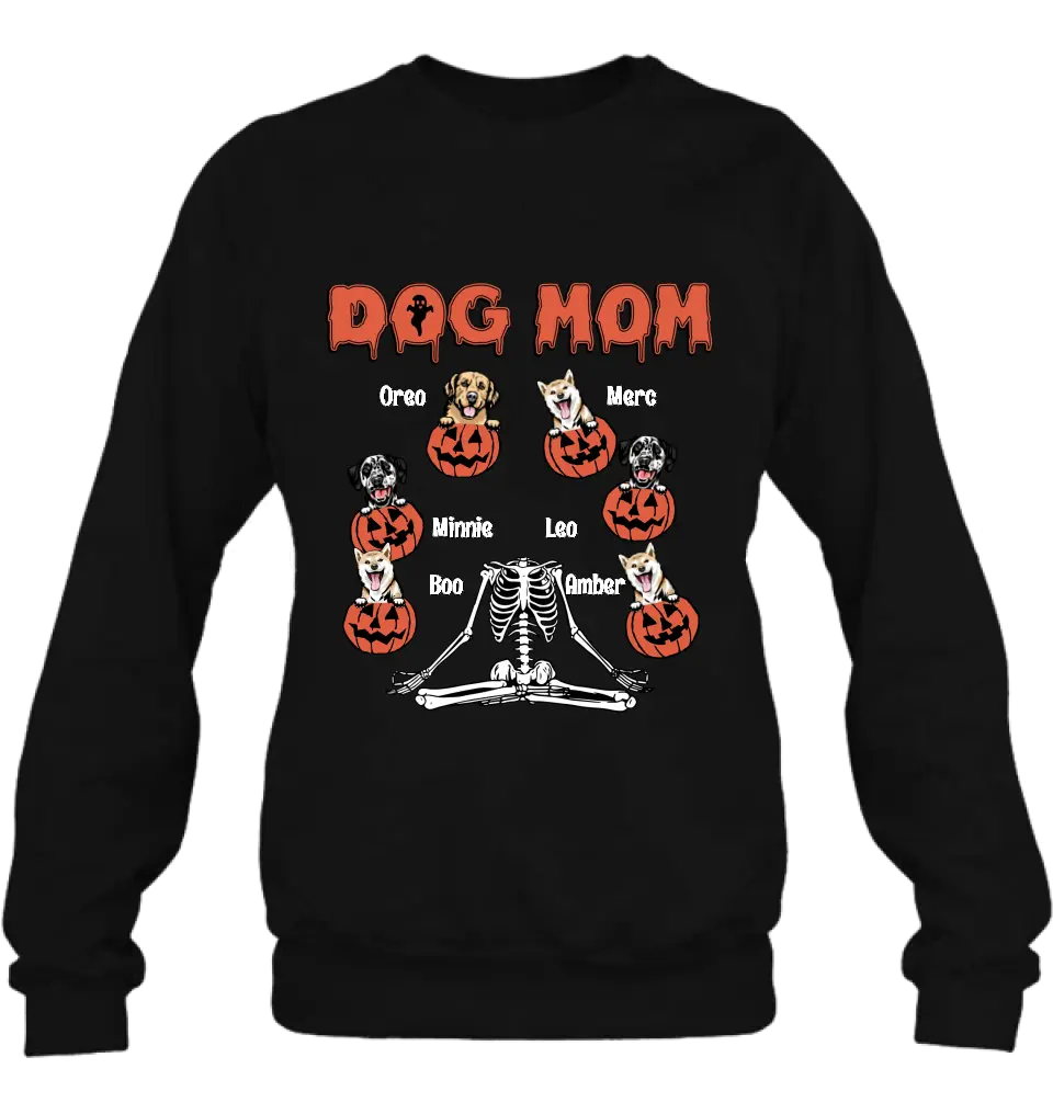 Personalized Dog/Cat Mom Shirt/Hoodie - Gift Idea for Halloween/Dog/Cat Lovers - Up to 6 Dogs - Dog Mom