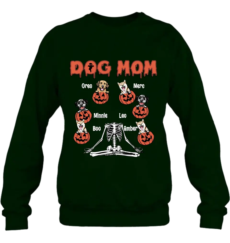 Personalized Dog/Cat Mom Shirt/Hoodie - Gift Idea for Halloween/Dog/Cat Lovers - Up to 6 Dogs - Dog Mom
