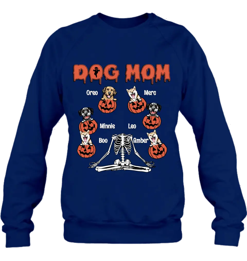 Personalized Dog/Cat Mom Shirt/Hoodie - Gift Idea for Halloween/Dog/Cat Lovers - Up to 6 Dogs - Dog Mom