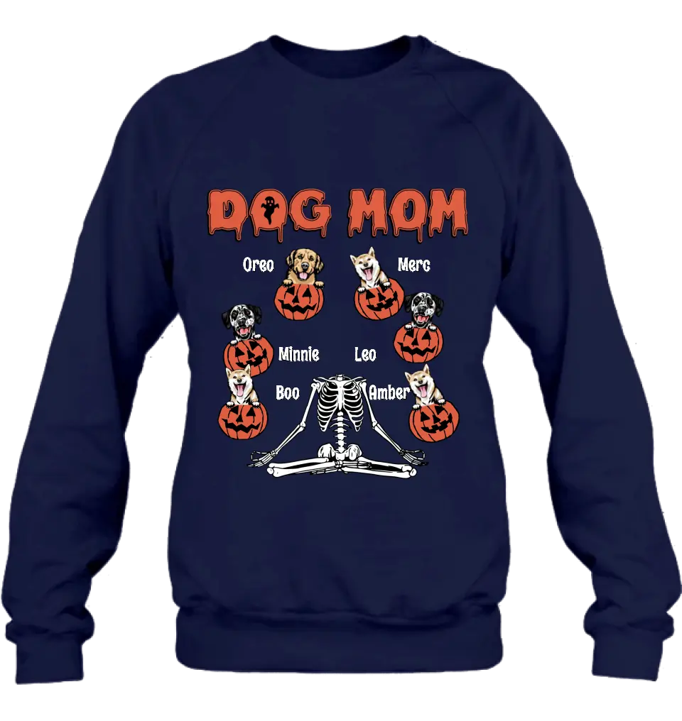 Personalized Dog/Cat Mom Shirt/Hoodie - Gift Idea for Halloween/Dog/Cat Lovers - Up to 6 Dogs - Dog Mom