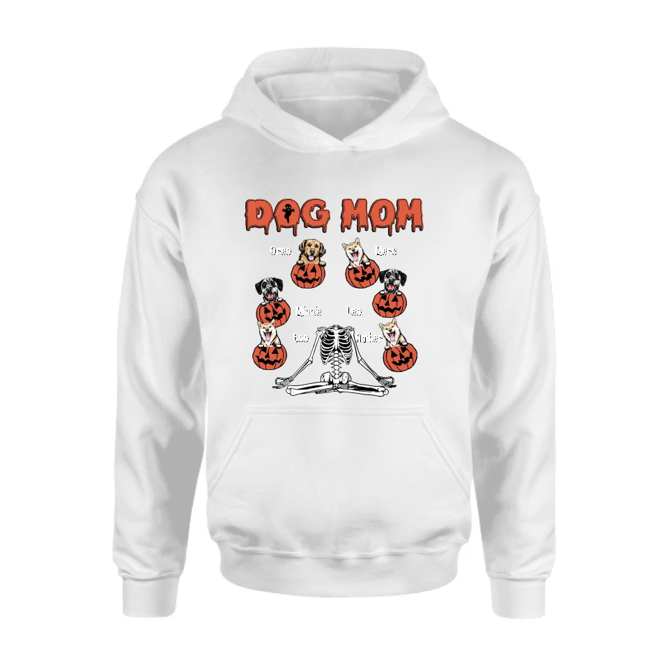 Personalized Dog/Cat Mom Shirt/Hoodie - Gift Idea for Halloween/Dog/Cat Lovers - Up to 6 Dogs - Dog Mom