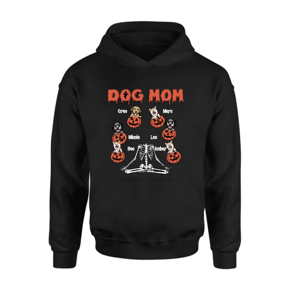 Personalized Dog/Cat Mom Shirt/Hoodie - Gift Idea for Halloween/Dog/Cat Lovers - Up to 6 Dogs - Dog Mom