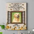 Custom Photo Dog Vertical Canvas - Upload Photo - Memorial Gift Idea For Dog Lovers - I'm Right Here In Your Heart