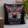 Personalized Veteran Pillow Cover - Gift Idea For Veteran/Father/Granddad - I'm A Dad Grandpa And A Veteran Nothing Scares Me