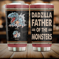 Personalized Father Dinosaur Tumbler - Gift Idea For Dad/Father - Up to 5 Kids - Dadzilla Father Of The Monsters