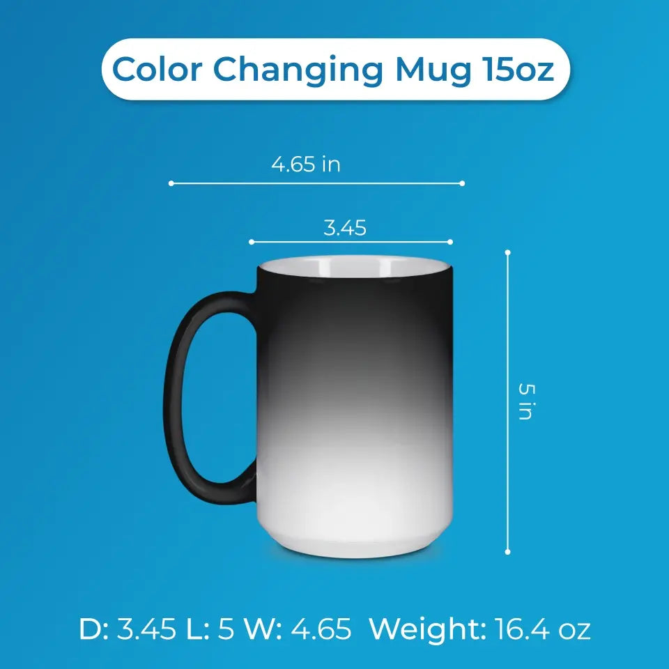 Personalized Dog Mom/Dad Color Changing Mug - Gift Idea For Dog Lovers/Dog Owners