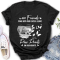 Personalized Memorial Photo Shirt/Hoodie - Memorial Gift Idea for Dog Lover - Best Friends Come Into Our Lives & Leave Paw Prints On Our Hearts