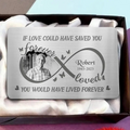 Personalized Memorial Aluminum Wallet Card - Upload Photo - Memorial Gift Idea For Loss Dad/Mom - If Love Could Have Saved You You Would Have Lived Forever