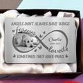 Personalized Memorial Aluminum Wallet Card - Upload Photo - Memorial Gift Idea For Dog Lover - Angels Don't Always Have Wings Sometimes They Have Paws