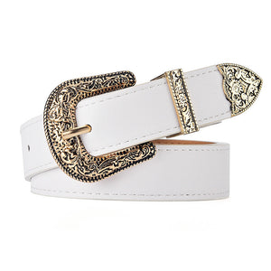 Gold Buckle White