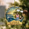 Personalized Memorial Pet Acrylic Ornament - Up to 4 Pets - Memorial Gift Idea for Christmas - If Love Could Have Saved You You Would Have Lived Forever