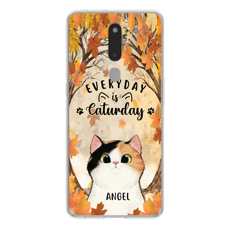 Custom Personalized Cat Phone Case For Oppo/Xiaomi/Huawei - Gift Idea For Cat Lover - Up to 6 Cats - Everyday Is Caturday