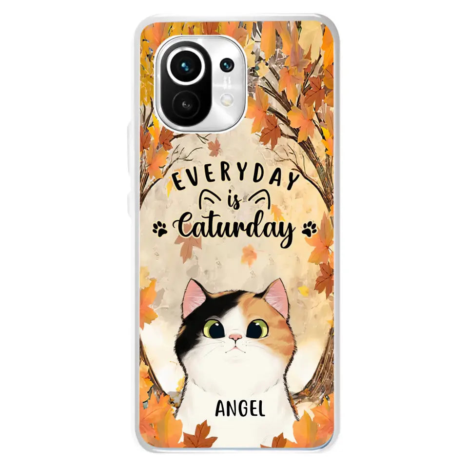 Custom Personalized Cat Phone Case For Oppo/Xiaomi/Huawei - Gift Idea For Cat Lover - Up to 6 Cats - Everyday Is Caturday