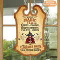 Personalized Witch's Magic Tea Wooden Sign - Halloween Gift Idea - Cures Charms Bewitchments Evil Eye Jinxes