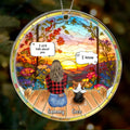 Personalized Memorial Dog Acrylic Ornament - Up to 4 Pets - Memorial Gift Idea For Dog/Cat/Rabbit Lovers - I Miss You