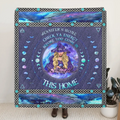 Personalized Witch Fleece Throw Blanket/Quilt - Halloween Gift Idea For Witch Lovers - Check Ya Energy Before You Come In This Home