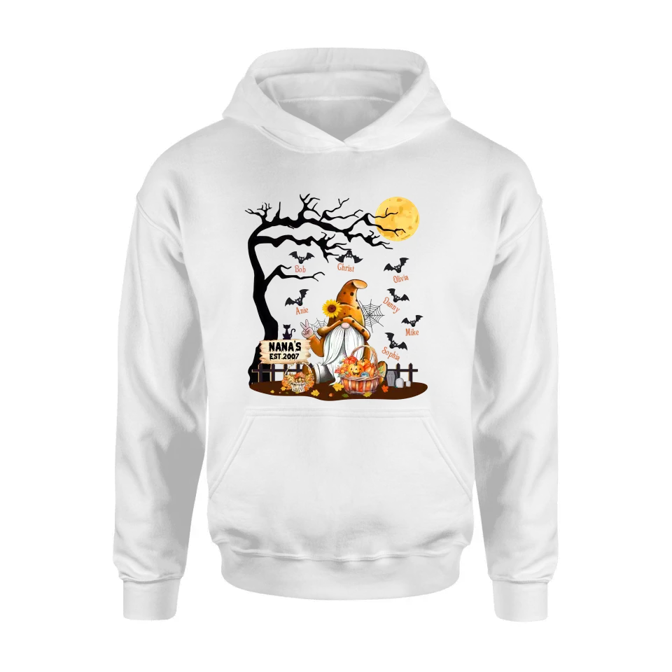Personalized Boo Grandma Shirt/Hoodie - Halloween Gift For Grandma/Mom - Up to 7 Kids