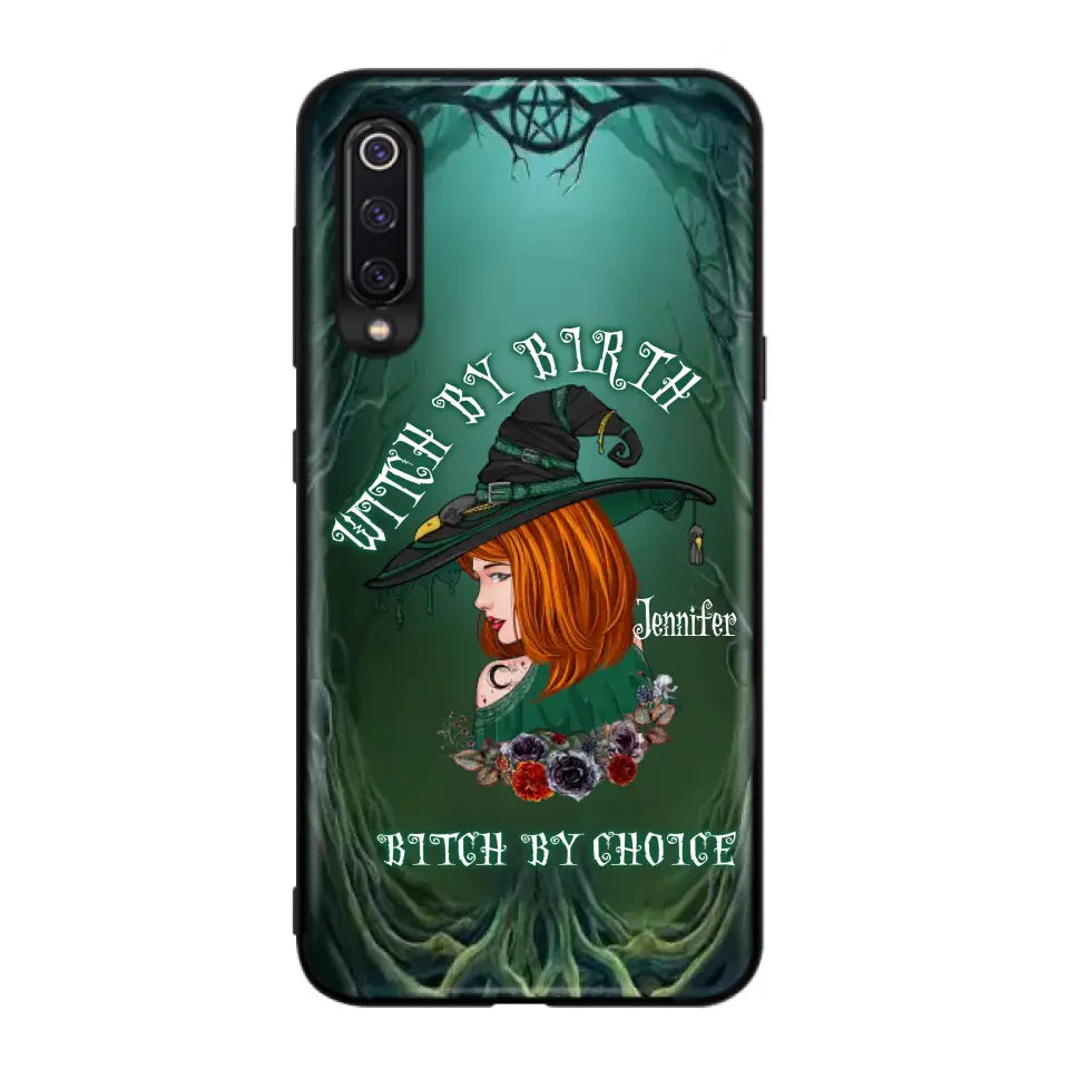 Custom Personalized Witch Phone Case - Gift Idea For Halloween - Witch By Birth Bitch By Choice - Case For Oppo/Xiaomi/Huawei