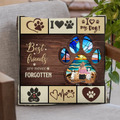 Personalized Pet Mom/Dad Pillow Cover - Memorial Gift Idea For Pet Mom/Dad with up to 3 Pets - Best Friends Are Never Forgotten