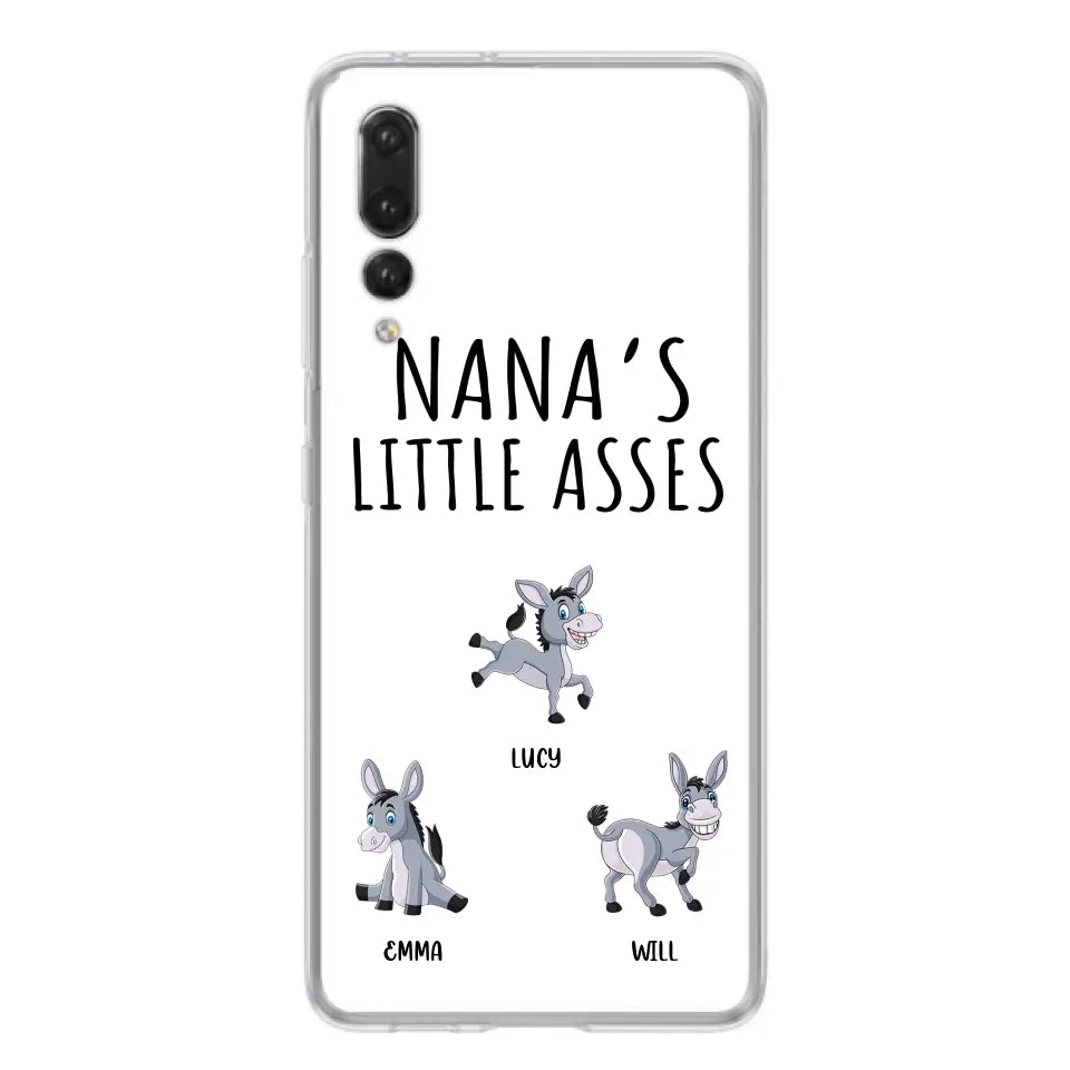 Personalized Donkeys Phone Case - Gift Idea For Family/Grandma/Papa - Up to 12 Donkeys - Case For Xiaomi/Oppo/Huawei - Nana's Little Asses