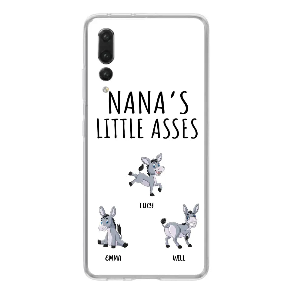 Personalized Donkeys Phone Case - Gift Idea For Family/Grandma/Papa - Up to 12 Donkeys - Case For Xiaomi/Oppo/Huawei - Nana's Little Asses