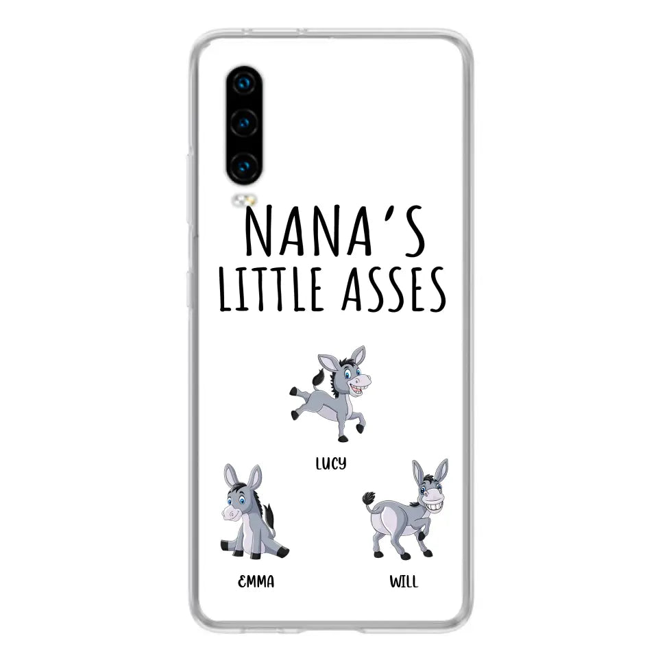 Personalized Donkeys Phone Case - Gift Idea For Family/Grandma/Papa - Up to 12 Donkeys - Case For Xiaomi/Oppo/Huawei - Nana's Little Asses