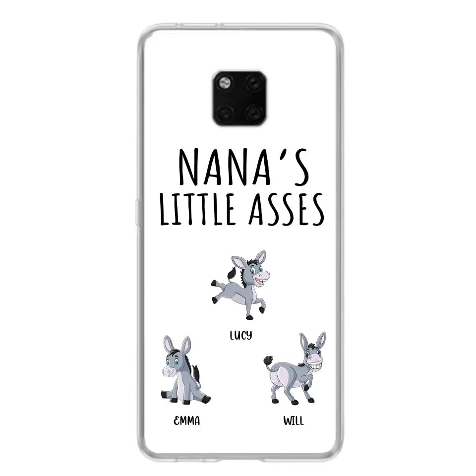 Personalized Donkeys Phone Case - Gift Idea For Family/Grandma/Papa - Up to 12 Donkeys - Case For Xiaomi/Oppo/Huawei - Nana's Little Asses