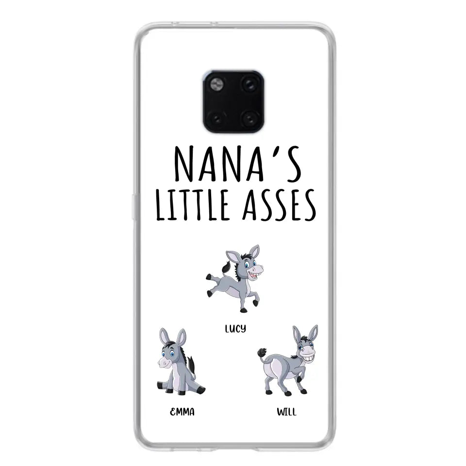 Personalized Donkeys Phone Case - Gift Idea For Family/Grandma/Papa - Up to 12 Donkeys - Case For Xiaomi/Oppo/Huawei - Nana's Little Asses