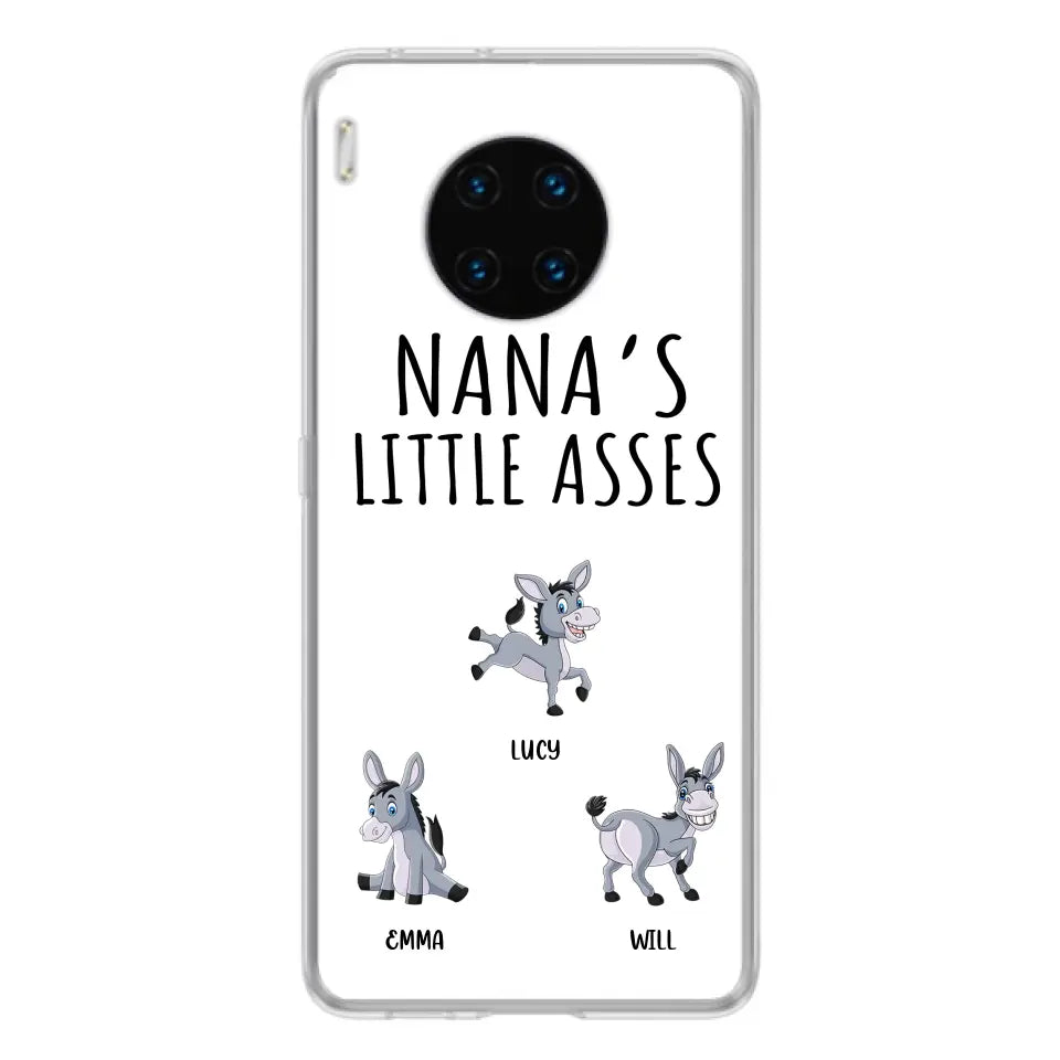 Personalized Donkeys Phone Case - Gift Idea For Family/Grandma/Papa - Up to 12 Donkeys - Case For Xiaomi/Oppo/Huawei - Nana's Little Asses