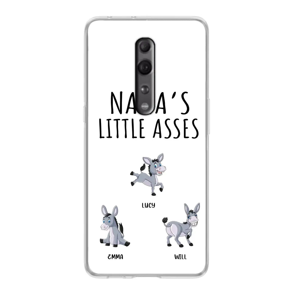 Personalized Donkeys Phone Case - Gift Idea For Family/Grandma/Papa - Up to 12 Donkeys - Case For Xiaomi/Oppo/Huawei - Nana's Little Asses