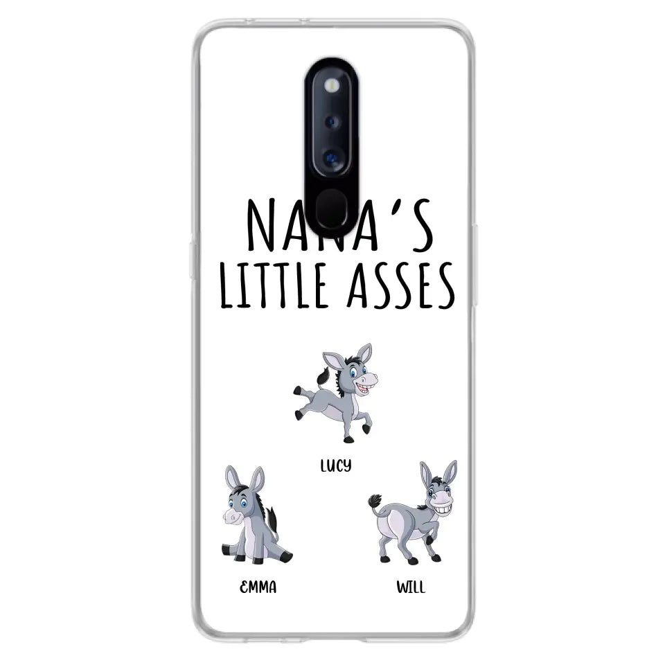 Personalized Donkeys Phone Case - Gift Idea For Family/Grandma/Papa - Up to 12 Donkeys - Case For Xiaomi/Oppo/Huawei - Nana's Little Asses