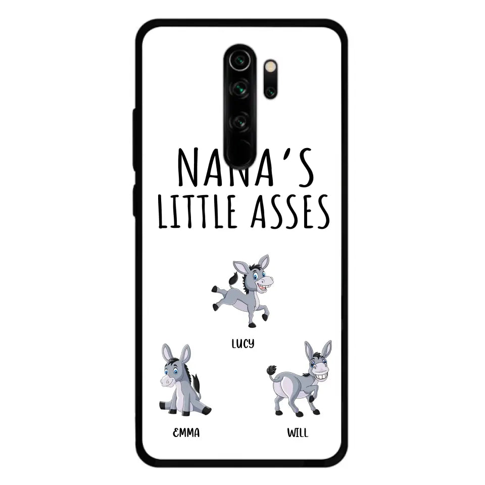 Personalized Donkeys Phone Case - Gift Idea For Family/Grandma/Papa - Up to 12 Donkeys - Case For Xiaomi/Oppo/Huawei - Nana's Little Asses