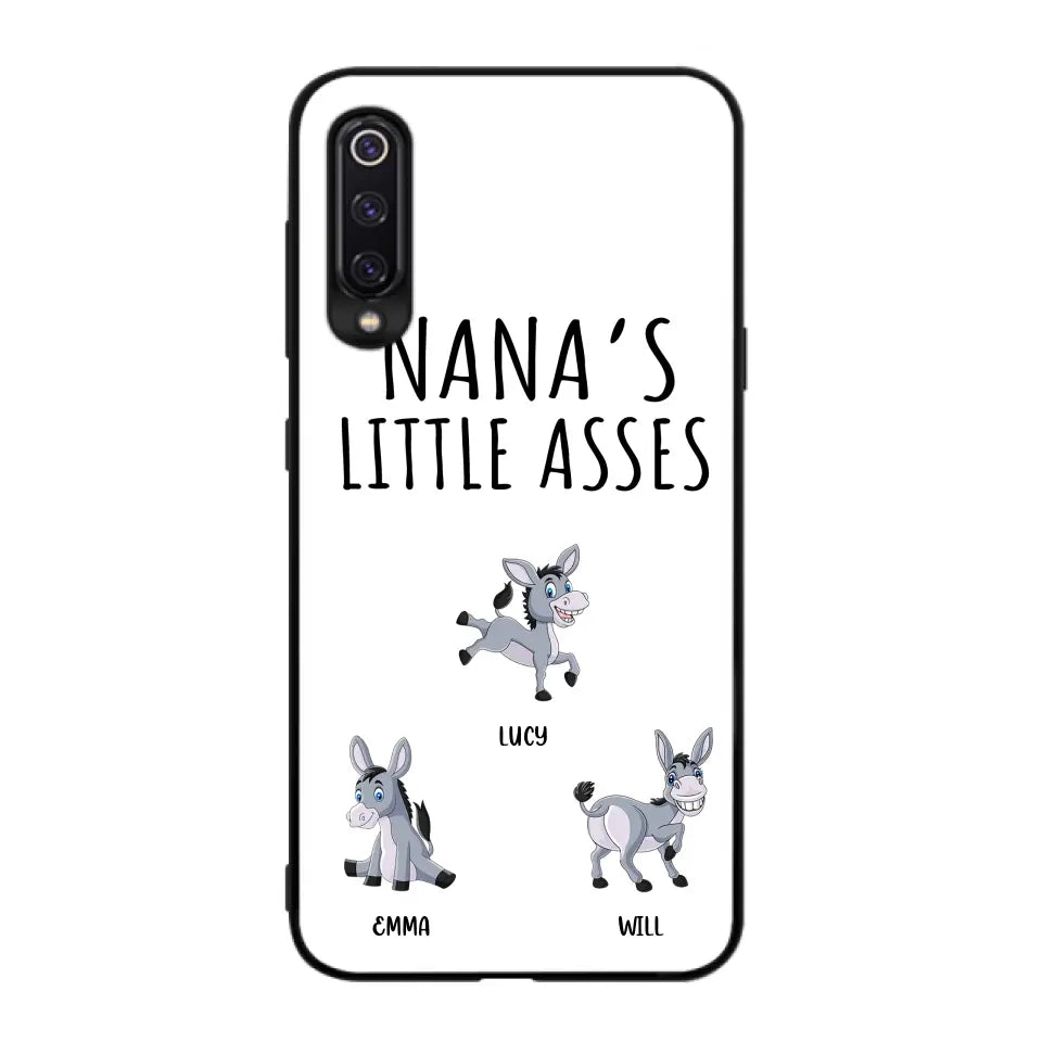Personalized Donkeys Phone Case - Gift Idea For Family/Grandma/Papa - Up to 12 Donkeys - Case For Xiaomi/Oppo/Huawei - Nana's Little Asses