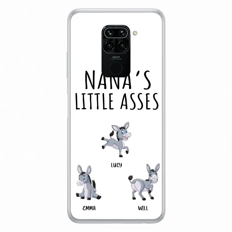 Personalized Donkeys Phone Case - Gift Idea For Family/Grandma/Papa - Up to 12 Donkeys - Case For Xiaomi/Oppo/Huawei - Nana's Little Asses