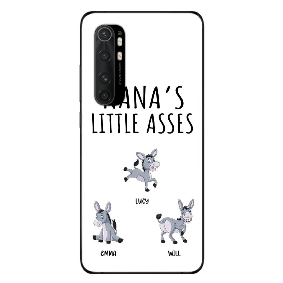 Personalized Donkeys Phone Case - Gift Idea For Family/Grandma/Papa - Up to 12 Donkeys - Case For Xiaomi/Oppo/Huawei - Nana's Little Asses